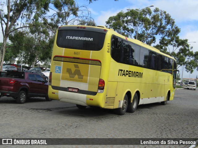 Viação Itapemirim 8651 na cidade de Caruaru, Pernambuco, Brasil, por Lenilson da Silva Pessoa. Número da foto: #12287064.