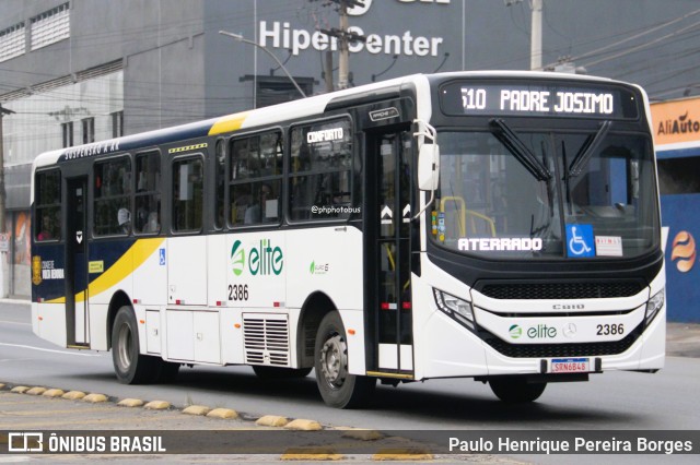 Viação Elite 2386 na cidade de Volta Redonda, Rio de Janeiro, Brasil, por Paulo Henrique Pereira Borges. Número da foto: #12285589.