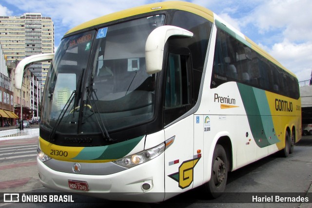 Empresa Gontijo de Transportes 21300 na cidade de Belo Horizonte, Minas Gerais, Brasil, por Hariel Bernades. Número da foto: #12218515.
