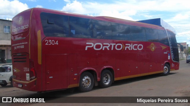 Auto Viação Porto Rico 2304 na cidade de Santa Inês, Maranhão, Brasil, por Miqueias Pereira Sousa. Número da foto: #12220700.