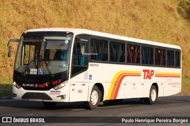 TAP Turismo e Fretamento 063 na cidade de Piraí, Rio de Janeiro, Brasil, por Paulo Henrique Pereira Borges. Número da foto: #12220218.