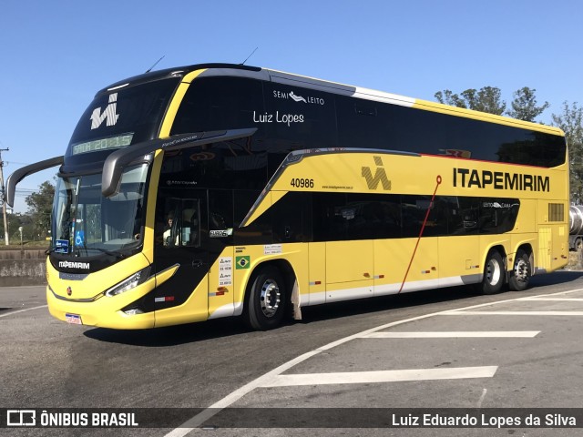 Viação Nova Itapemirim 40986 na cidade de Resende, Rio de Janeiro, Brasil, por Luiz Eduardo Lopes da Silva. Número da foto: #12218384.