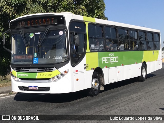 Viação Penedo RJ 213.004 na cidade de Resende, Rio de Janeiro, Brasil, por Luiz Eduardo Lopes da Silva. Número da foto: #12220109.