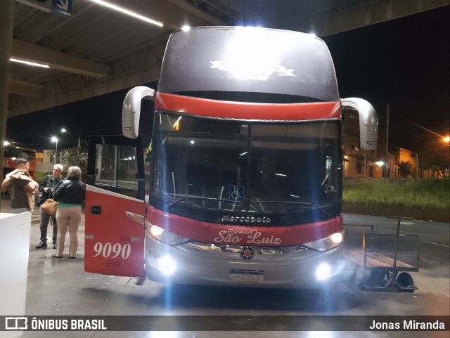 Expresso São Luiz 9090 na cidade de Ribeirão Preto, São Paulo, Brasil, por Jonas Miranda. Número da foto: #12220061.