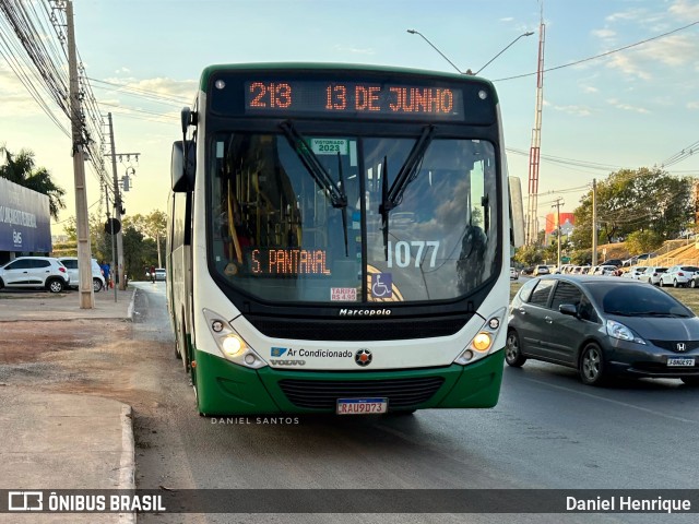 Viação Paraense Cuiabá Transportes 1077 na cidade de Cuiabá, Mato Grosso, Brasil, por Daniel Henrique. Número da foto: #12221037.