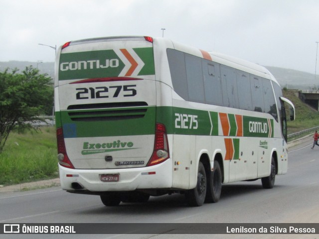 Empresa Gontijo de Transportes 21275 na cidade de Caruaru, Pernambuco, Brasil, por Lenilson da Silva Pessoa. Número da foto: #12220223.