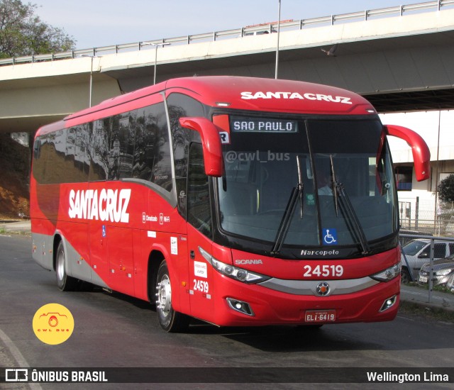 Viação Santa Cruz 24519 na cidade de Campinas, São Paulo, Brasil, por Wellington Lima. Número da foto: #12218388.