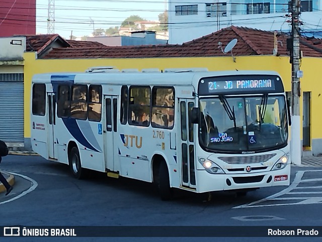 JTU - Jacareí Transporte Urbano 2.760 na cidade de Jacareí, São Paulo, Brasil, por Robson Prado. Número da foto: #12218624.