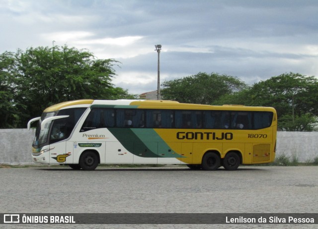 Empresa Gontijo de Transportes 18070 na cidade de Caruaru, Pernambuco, Brasil, por Lenilson da Silva Pessoa. Número da foto: #12220196.