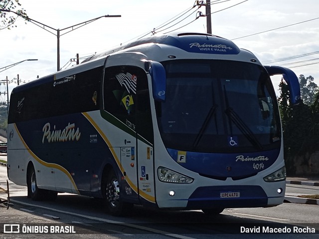 Primotur Transportes e Turismo 4014 na cidade de Cotia, São Paulo, Brasil, por David Macedo Rocha. Número da foto: #12221056.