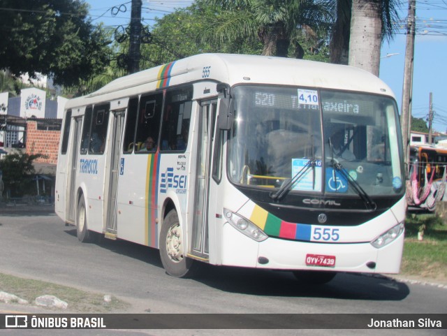 Transcol - Transportes Coletivos Ltda. 555 na cidade de Recife, Pernambuco, Brasil, por Jonathan Silva. Número da foto: #12220251.