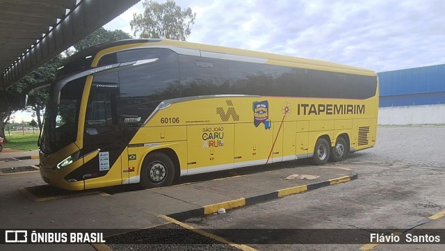 Viação Nova Itapemirim 60106 na cidade de Cruz das Almas, Bahia, Brasil, por Flávio  Santos. Número da foto: #12219323.