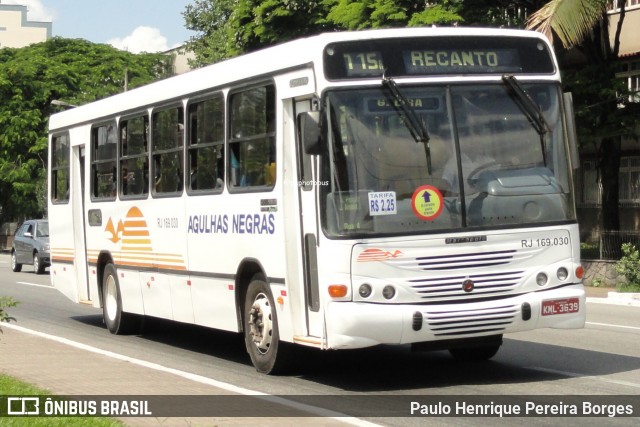 Viação Agulhas Negras RJ 169.030 na cidade de Volta Redonda, Rio de Janeiro, Brasil, por Paulo Henrique Pereira Borges. Número da foto: #12220193.