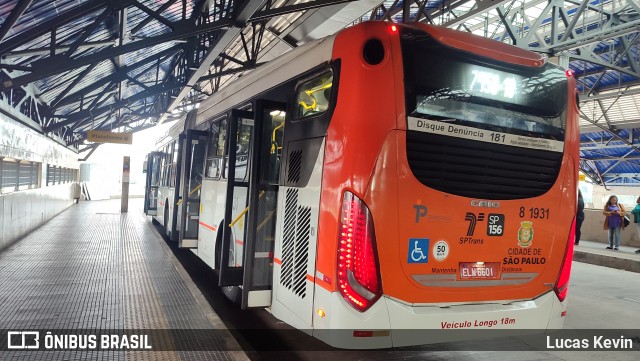 TRANSPPASS - Transporte de Passageiros 8 1931 na cidade de São Paulo, São Paulo, Brasil, por Lucas Kevin. Número da foto: #12219331.