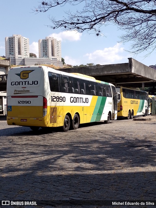 Empresa Gontijo de Transportes 12890 na cidade de Belo Horizonte, Minas Gerais, Brasil, por Michel Eduardo da Silva. Número da foto: #12289376.