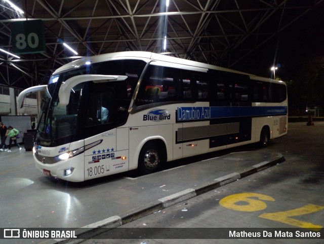 VIDA - Viação Danúbio Azul 18005 na cidade de São Paulo, São Paulo, Brasil, por Matheus Da Mata Santos. Número da foto: #12289930.