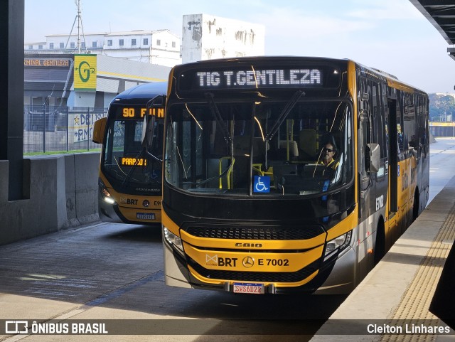 Mobi Rio E7002 na cidade de Rio de Janeiro, Rio de Janeiro, Brasil, por Cleiton Linhares. Número da foto: #12289176.