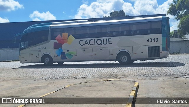 Cacique Transportes 4343 na cidade de Cruz das Almas, Bahia, Brasil, por Flávio  Santos. Número da foto: #12288933.