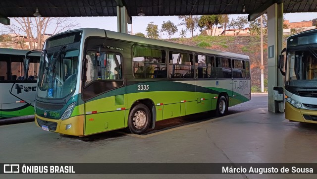 Turin Transportes 2335 na cidade de Ouro Branco, Minas Gerais, Brasil, por Márcio Augusto de Sousa. Número da foto: #12290033.