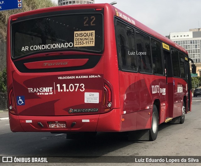 Auto Lotação Ingá 1.1.073 na cidade de Niterói, Rio de Janeiro, Brasil, por Luiz Eduardo Lopes da Silva. Número da foto: #12288555.