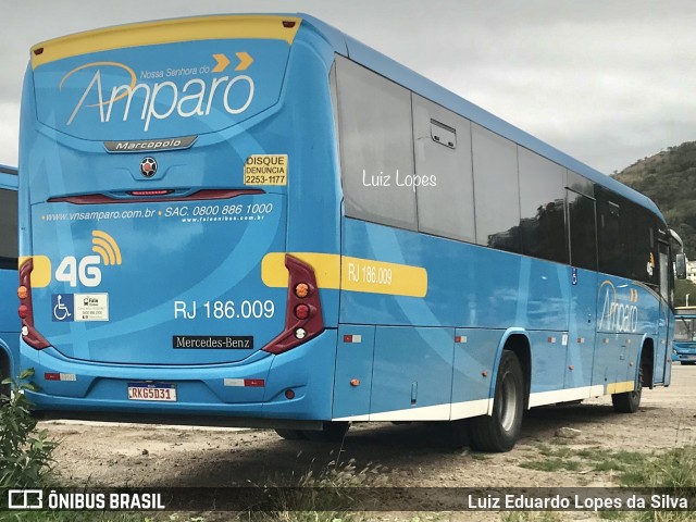Viação Nossa Senhora do Amparo RJ 186.009 na cidade de Niterói, Rio de Janeiro, Brasil, por Luiz Eduardo Lopes da Silva. Número da foto: #12288533.