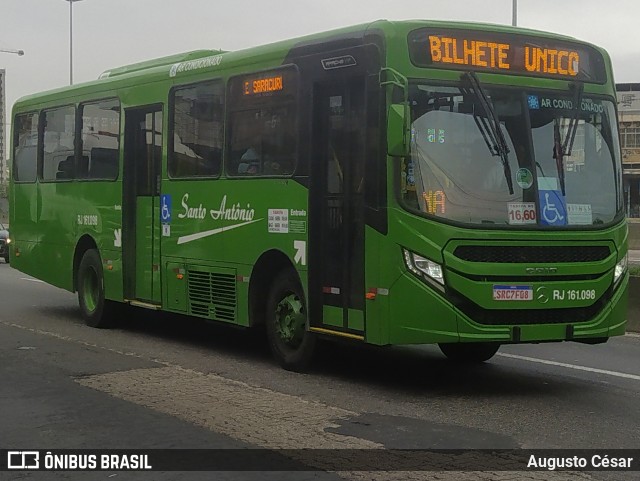 Transportes Santo Antônio RJ 161.098 na cidade de Duque de Caxias, Rio de Janeiro, Brasil, por Augusto César. Número da foto: #12287986.