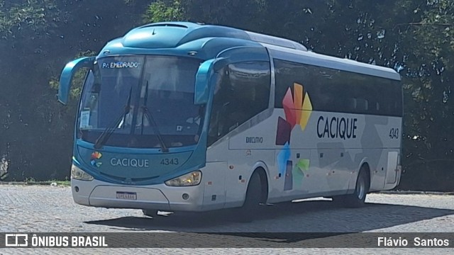 Cacique Transportes 4343 na cidade de Cruz das Almas, Bahia, Brasil, por Flávio  Santos. Número da foto: #12288795.