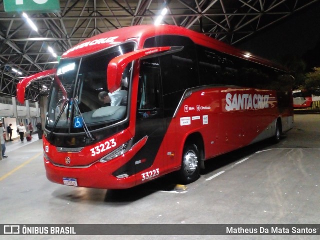 Viação Santa Cruz 33223 na cidade de São Paulo, São Paulo, Brasil, por Matheus Da Mata Santos. Número da foto: #12289964.