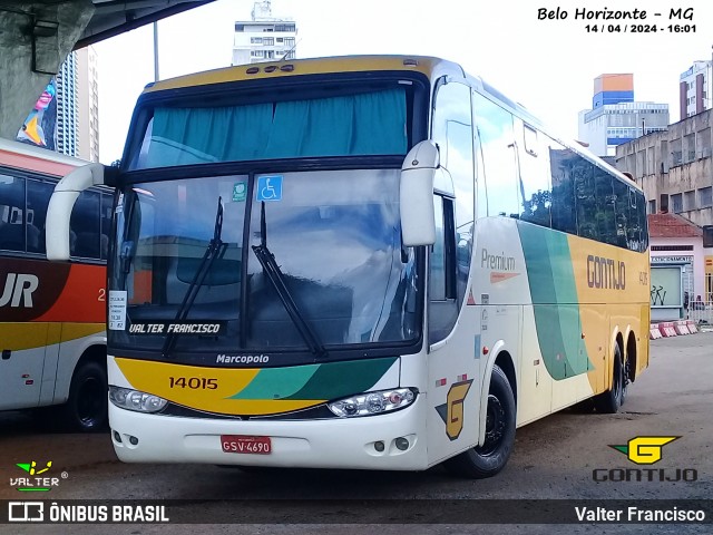 Empresa Gontijo de Transportes 14015 na cidade de Belo Horizonte, Minas Gerais, Brasil, por Valter Francisco. Número da foto: #12287949.