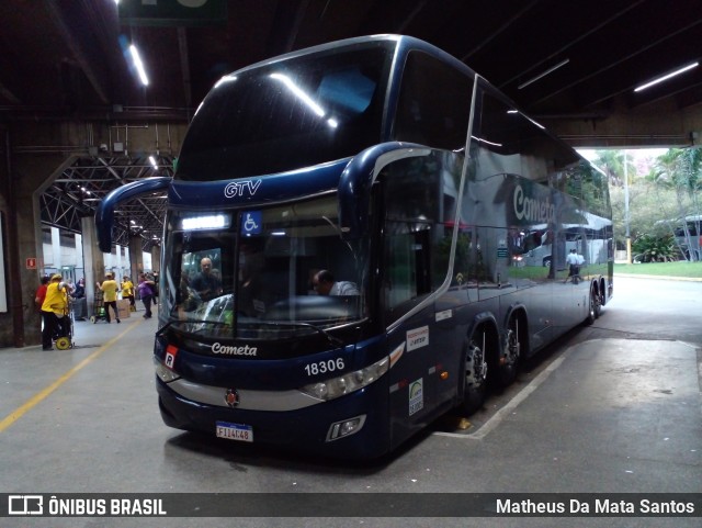 Viação Cometa 18306 na cidade de São Paulo, São Paulo, Brasil, por Matheus Da Mata Santos. Número da foto: #12290023.