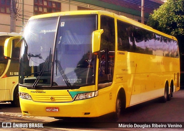 Viação Itapemirim 9517 na cidade de Rio de Janeiro, Rio de Janeiro, Brasil, por Márcio Douglas Ribeiro Venino. Número da foto: #12289684.