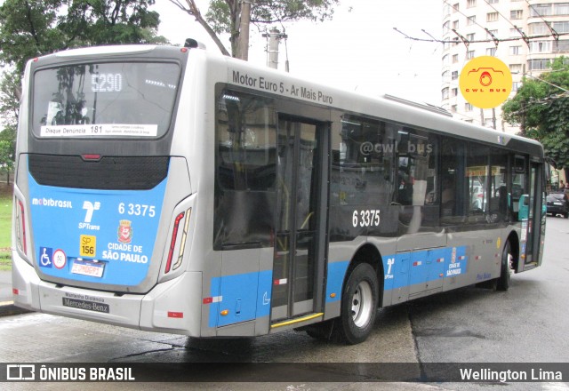 Viação Paratodos > São Jorge > Metropolitana São Paulo > Mobibrasil 6 3375 na cidade de São Paulo, São Paulo, Brasil, por Wellington Lima. Número da foto: #12288769.