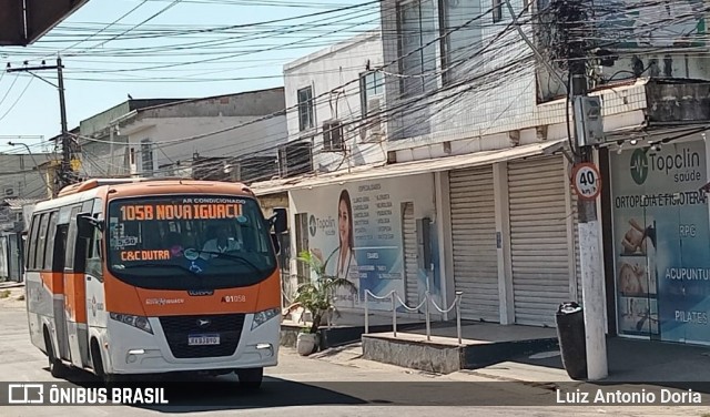Viação São José A01058 na cidade de Nova Iguaçu, Rio de Janeiro, Brasil, por Luiz Antonio Doria. Número da foto: #12289141.