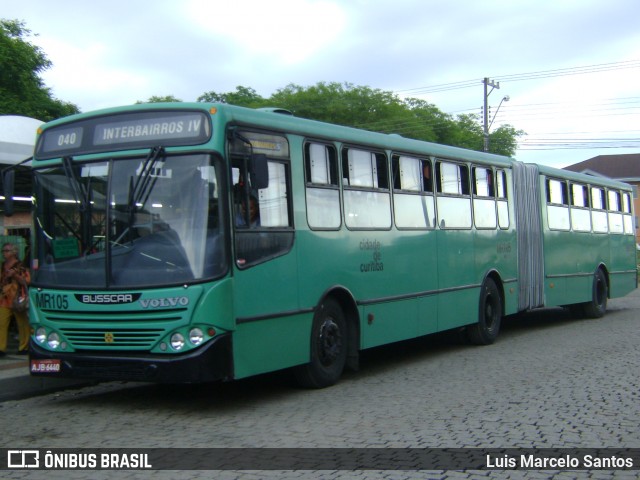 Auto Viação Mercês MR105 na cidade de Curitiba, Paraná, Brasil, por Luis Marcelo Santos. Número da foto: #12291109.