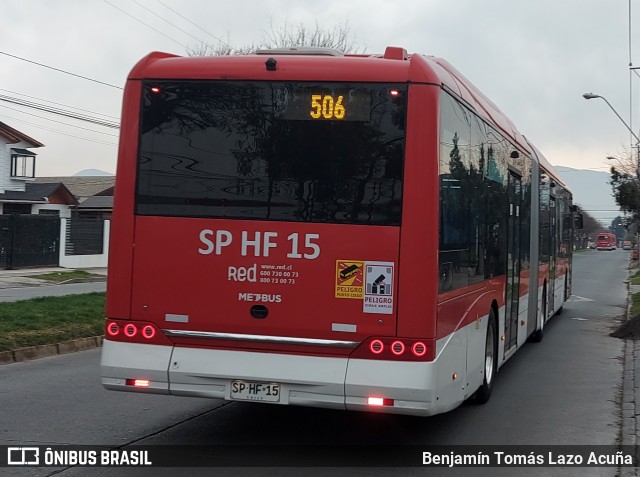 Metbus SPHF15 na cidade de Maipú, Santiago, Metropolitana de Santiago, Chile, por Benjamín Tomás Lazo Acuña. Número da foto: #12292804.