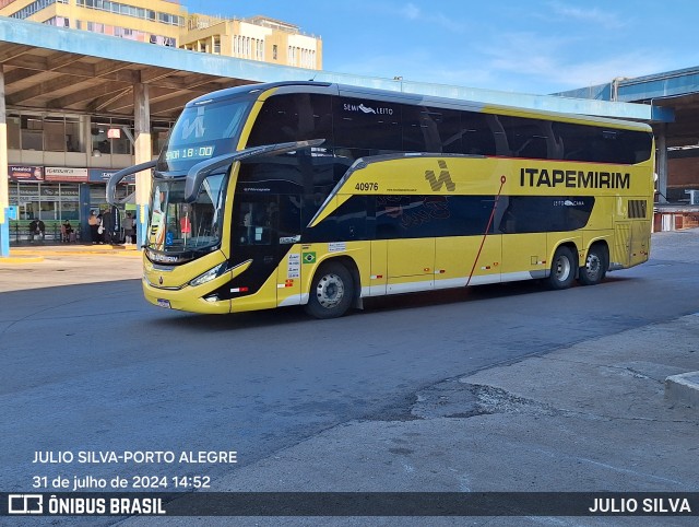 Viação Nova Itapemirim 40976 na cidade de Porto Alegre, Rio Grande do Sul, Brasil, por JULIO SILVA. Número da foto: #12292113.