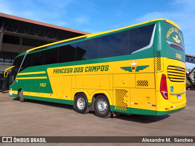 Expresso Princesa dos Campos 7467 na cidade de Palmas, Paraná, Brasil, por Alexandre M.  Sanches. Número da foto: #12292106.