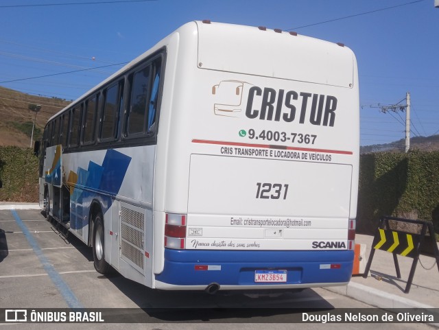 Cristur Transporte 1231 na cidade de Aparecida, São Paulo, Brasil, por Douglas Nelson de Oliveira. Número da foto: #12290837.