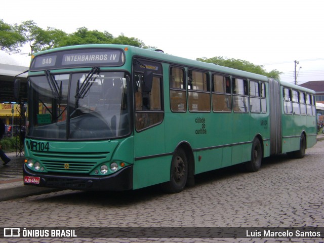Auto Viação Mercês MR104 na cidade de Curitiba, Paraná, Brasil, por Luis Marcelo Santos. Número da foto: #12291105.