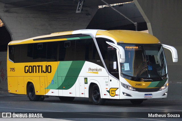 Empresa Gontijo de Transportes 7115 na cidade de Belo Horizonte, Minas Gerais, Brasil, por Matheus Souza. Número da foto: #12292847.