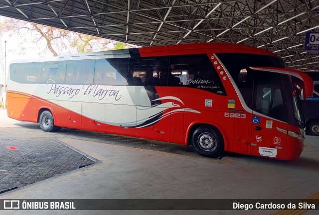 Empresa de Ônibus Pássaro Marron 5923 na cidade de São José dos Campos, São Paulo, Brasil, por Diego Cardoso da Silva. Número da foto: #12290997.