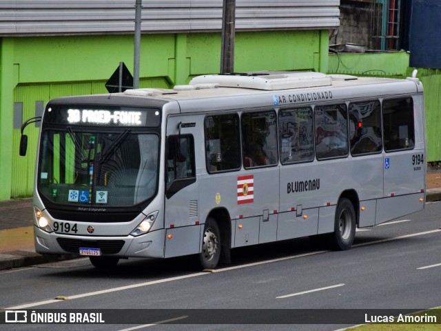 BluMob - Concessionária de Transporte Urbano de Blumenau 9194 na cidade de Blumenau, Santa Catarina, Brasil, por Lucas Amorim. Número da foto: #12291567.