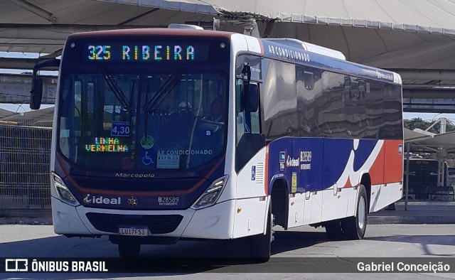Viação Ideal B28589 na cidade de Rio de Janeiro, Rio de Janeiro, Brasil, por Gabriel Conceição. Número da foto: #12291645.