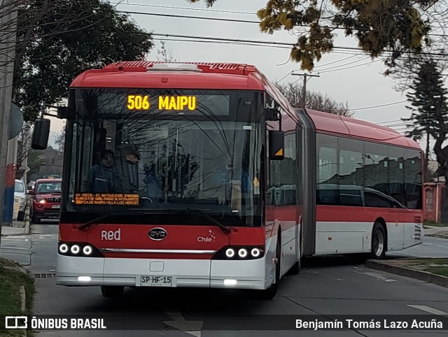 Metbus SPHF15 na cidade de Maipú, Santiago, Metropolitana de Santiago, Chile, por Benjamín Tomás Lazo Acuña. Número da foto: #12292799.