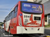 Itajaí Transportes Coletivos 2045 na cidade de Campinas, São Paulo, Brasil, por Danthon Gomes. Número da foto: #:id.