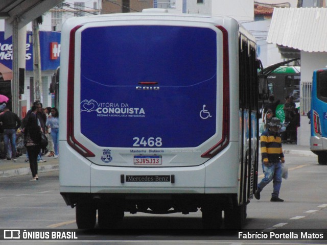 ATT - Atlântico Transportes e Turismo - Vitória da Conquista 2468 na cidade de Vitória da Conquista, Bahia, Brasil, por Fabrício Portella Matos. Número da foto: #12222667.