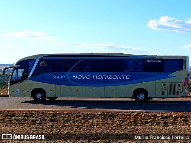 Viação Novo Horizonte 524011 na cidade de Campo Verde, Mato Grosso, Brasil, por Murilo Francisco Ferreira. Número da foto: #12222417.