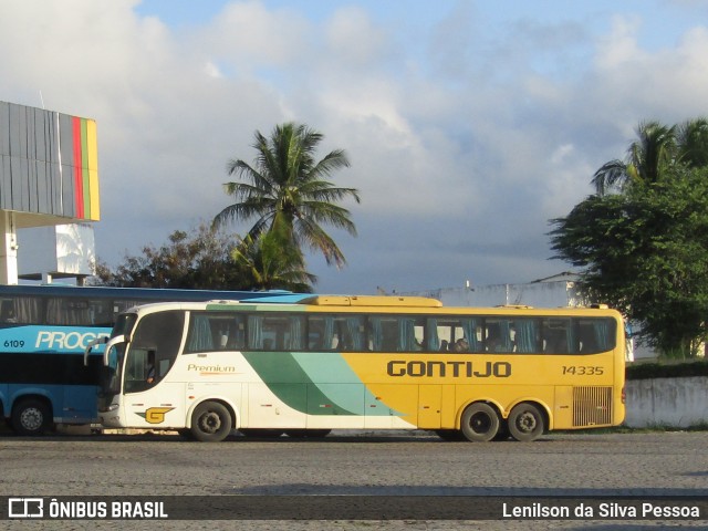 Empresa Gontijo de Transportes 14335 na cidade de Caruaru, Pernambuco, Brasil, por Lenilson da Silva Pessoa. Número da foto: #12223093.