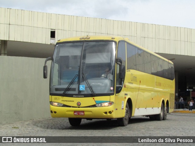Viação Itapemirim 8831 na cidade de Caruaru, Pernambuco, Brasil, por Lenilson da Silva Pessoa. Número da foto: #12223294.