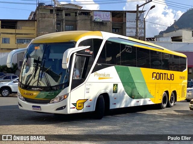 Empresa Gontijo de Transportes 19690 na cidade de Manhuaçu, Minas Gerais, Brasil, por Paulo Eller. Número da foto: #12221991.